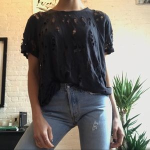 SOLD // IRO Clay tee in navy size L